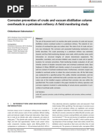 Wash Water Injection in Hydroprocessing Units | PDF | Water | Ammonia