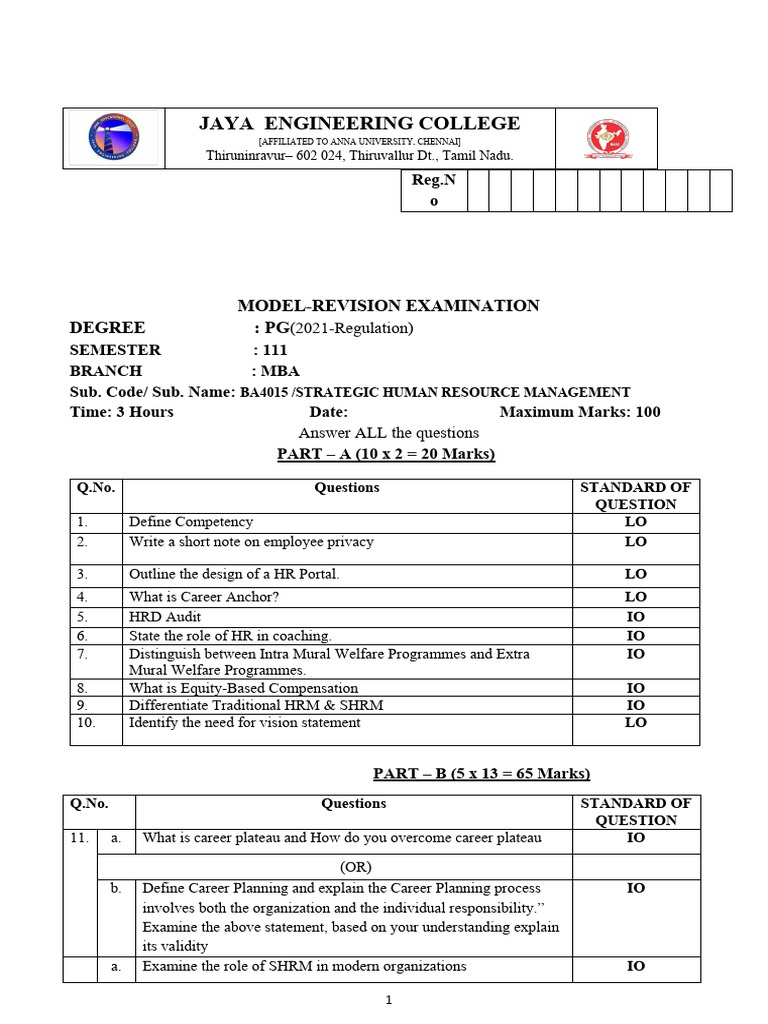 2023 Shrm Model Revision Pdf Human Resource Management Business