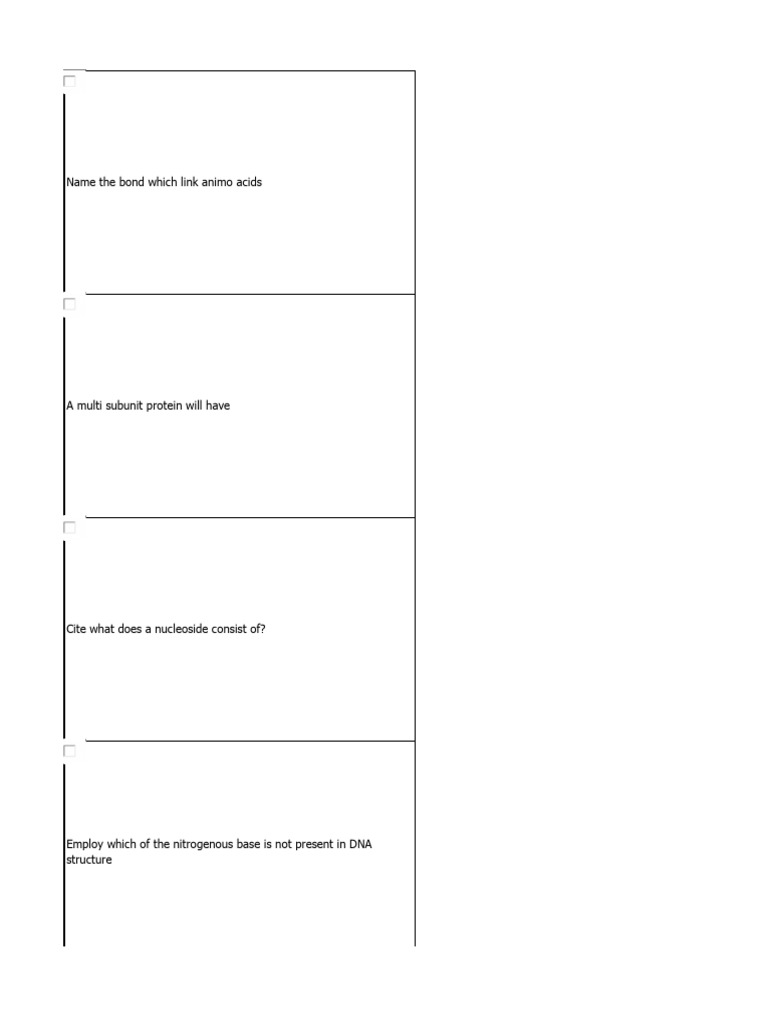Mcq A Download Free Pdf Sequence Alignment Bioinformatics