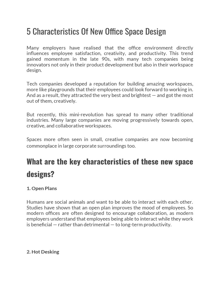 Còpia de 5 Characteristics of New Office Space Design PDF