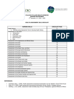 Health Assessment RLE Checklist 1