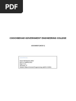 Coochbehar Government Engineering College: Submitted by