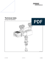 Technical Data: Demag D-SH Speedhoist
