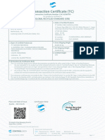 Transaction Certificate (TC) : Global Recycled Standard (GRS)