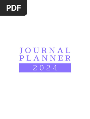 White Minimalist Journal Planner 2024