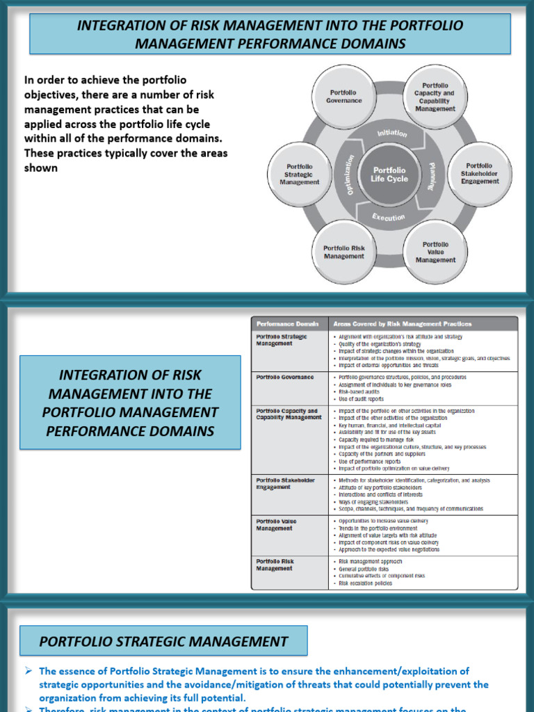 Integrating Risk Management in Portfolios | PDF | Risk Management | Risk