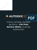 Cómo Cambiar - Bomba de Freno - VW Polo Berlina (9N4) - Guía de Sustitución