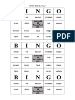 Bingo de Palavras