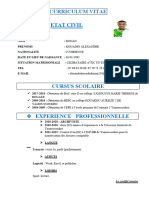 Curriculum Vitae Alex