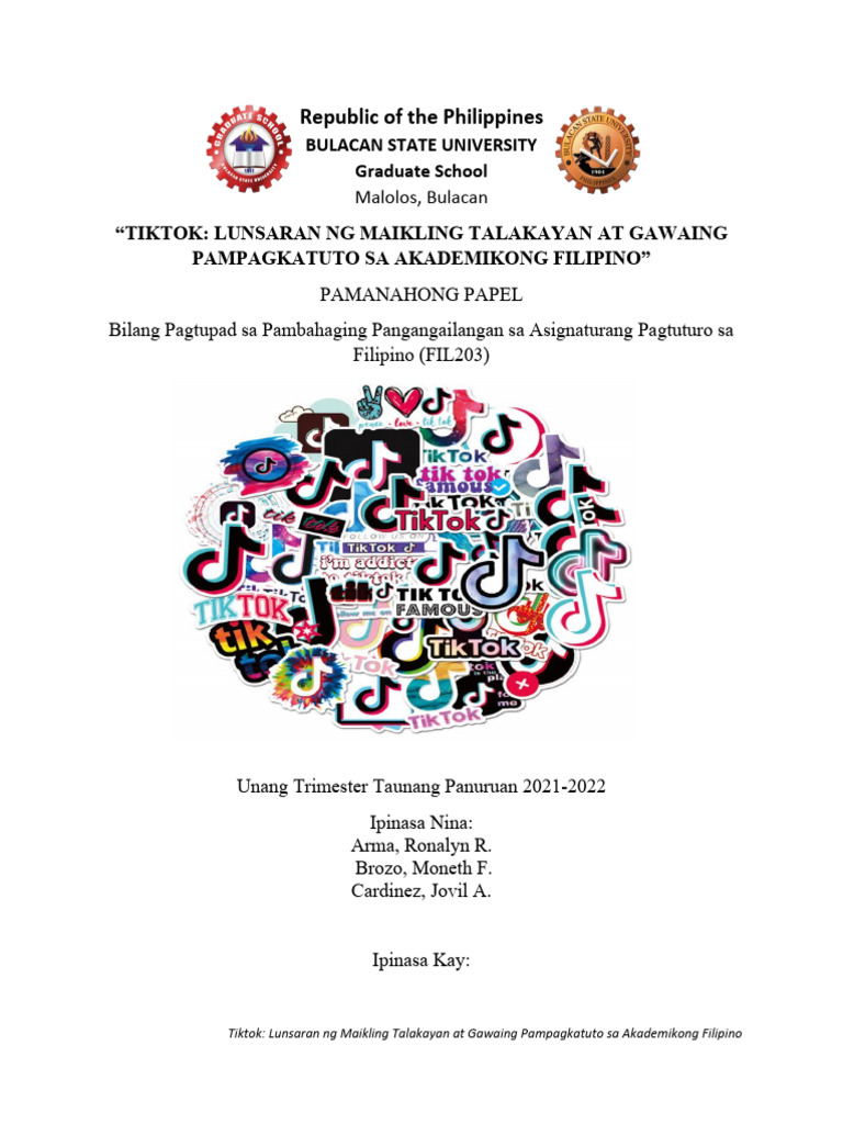 Arma Brozo Cardinez Proyektong Pampananaliksik | PDF