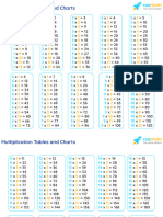 Multiplication Tables From 1 To 30