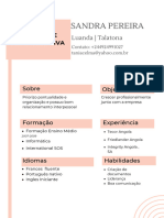 Currículo CV Sandra Pereira