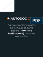 Cómo Cambiar - Zapatas de Freno de La Parte Trasera - VW Polo Berlina (9N4) - Guía de Sustitución