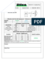 Machine Sketch: Vibration Analysis FEWA 97 W - Ghalilah Plant