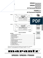 Marantz Sr8200-9200 Service Manual