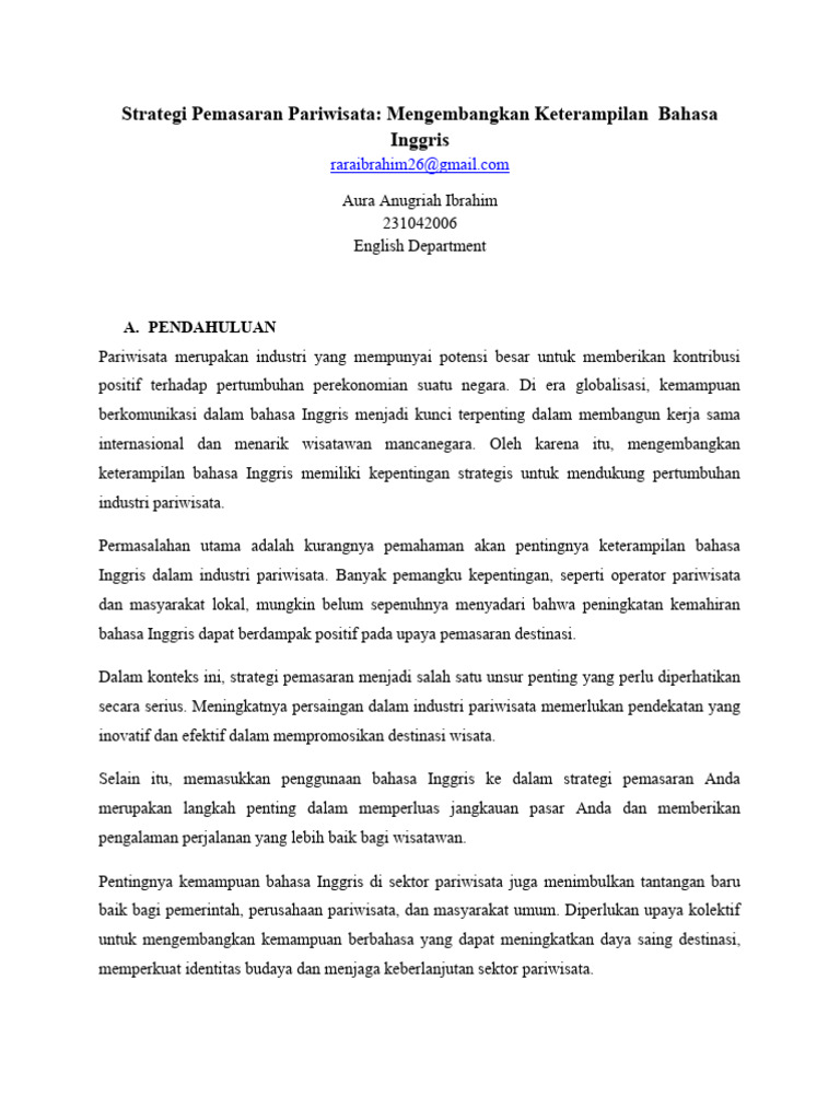 Holding BUMN Pariwisata pembentukan strategi bisnis