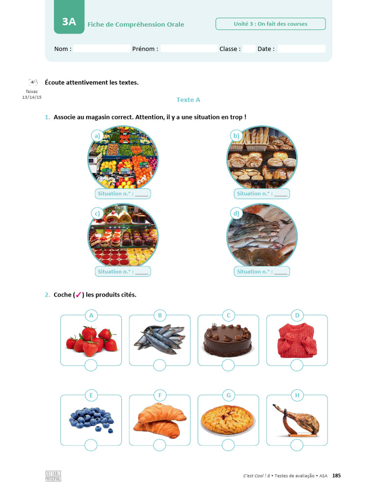 Fiche CO CE 3A | PDF | Mode | Vêtements
