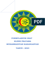3.15.2 FORMULARIUM OBAT Klinik Pratama Muhammadiyah