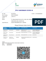 Kartu Vaksinasi Covid-19: Riwayat Pemberian Vaksin Covid-19
