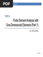 Topic 4-1 FE Analysis With One-Dimensional Elements (Part 1) (R0)