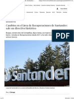Cambios en El Área de Recuperaciones de Santander Sale Un Directivo Histórico