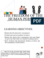 The Freedom of The Human Person