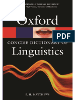 The Concise Oxford Dictionary o - P. H. Matthews