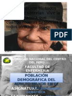 Población Demográfica Del Adulto Mayor en El Perú