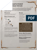 Championship Format Rules: W D C B