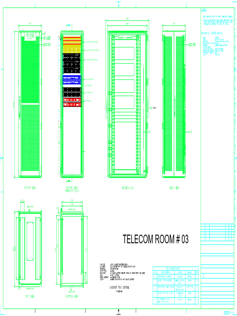 Telecom Room Connectivity Layout - 003 - Model | PDF