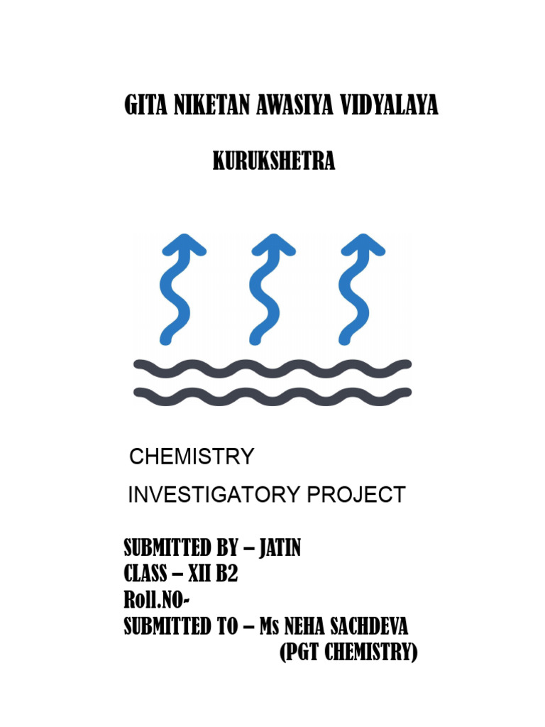 Chemistry Project File PDF