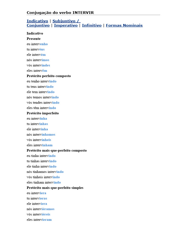 Verbo INTERVIR | PDF | Interpretação (Filosofia) | Semiótica