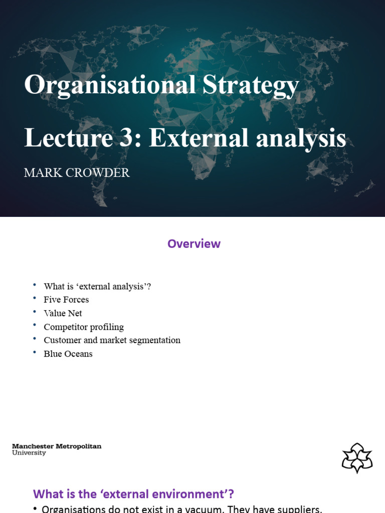 Week 03 Lecture - External Environment | PDF | Market Segmentation ...