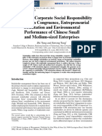 British J of Management - 2017 - Tang - Stakeholder Corporate Social Responsibility Orientation Congruence Entrepreneurial