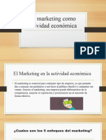 El Marketing Como Actividad Economica