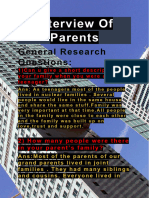 Interview of Parents
