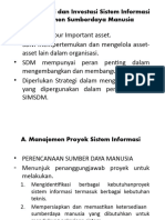 Implementasi Dan Investasi Sistem Informasi Manajemen Sumberdaya Manusia