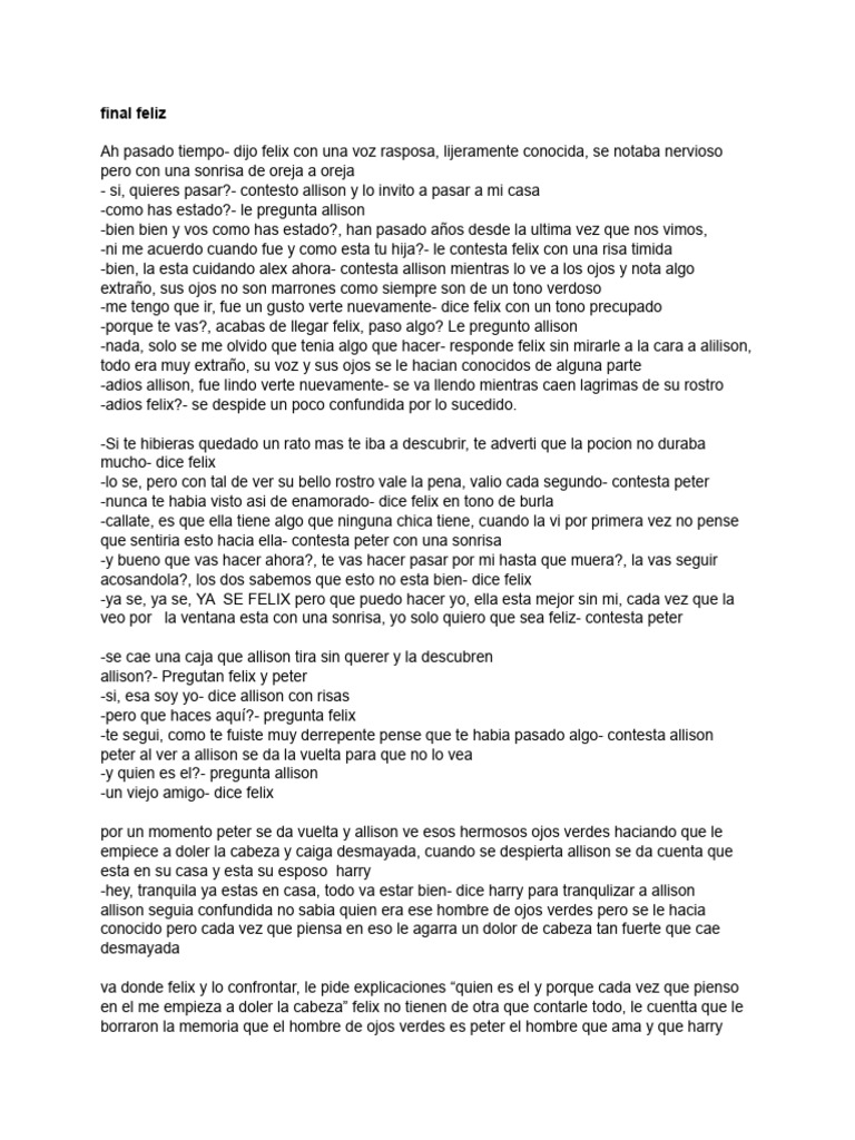 Final Feliz | PDF