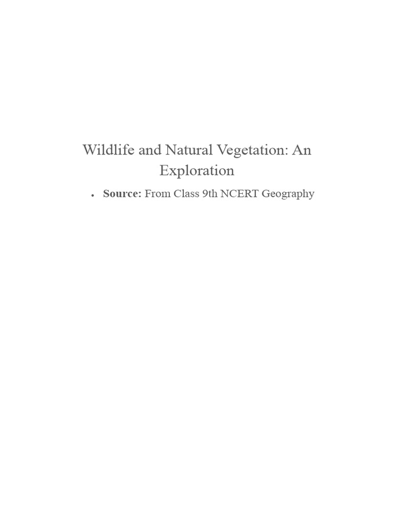 Geography Holiday Homework PDF Conservation Biology Biodiversity