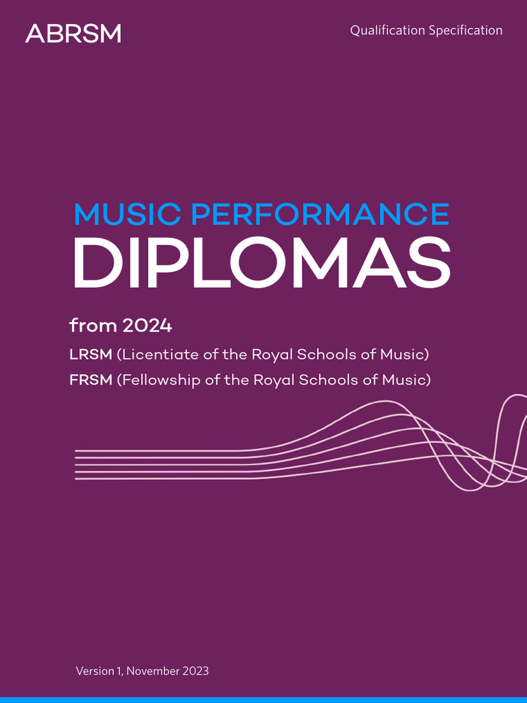 2024 LRSM & FRSM Music Diploma Syllabus | PDF | Musical Instruments ...