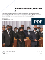 Marcelo de Volta Ao Brasil - Independência Ou Campanha - Marcelo Rebelo de Sousa - PÚBLICO