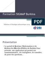 Formation SIGMAP Burkina