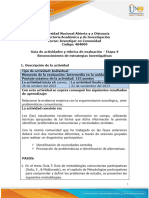 Guía de Actividades y Rúbrica de Evaluación - Unidad 3 - Etapa 4 - Reconocimiento de Estrategias Investigativas