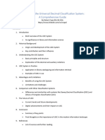 Deciphering The Universal Decimal Classification System