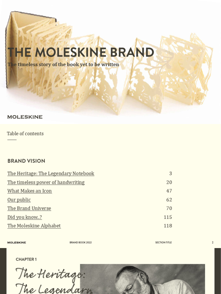 Moleskine Brand Book PDF Brand Creativity