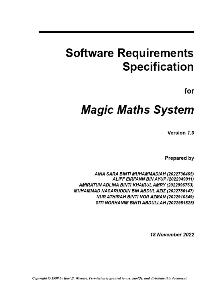 Magic Maths System - Srs-Ieee | PDF | Login | Php