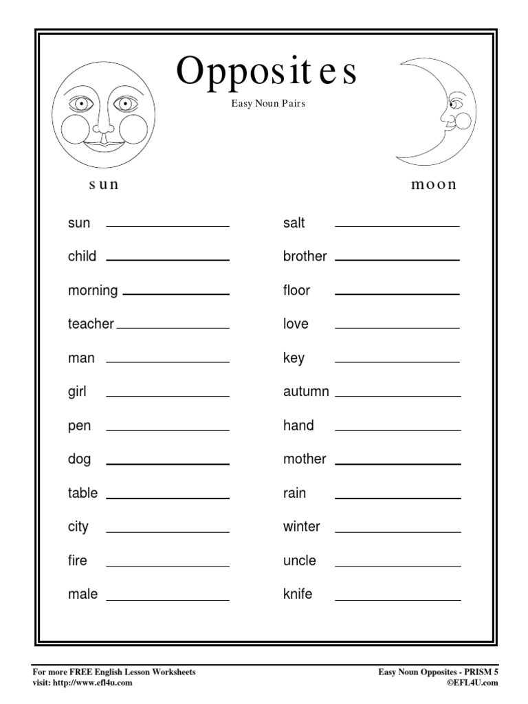 OPPOSITE EASY DEFINITION visual data 2