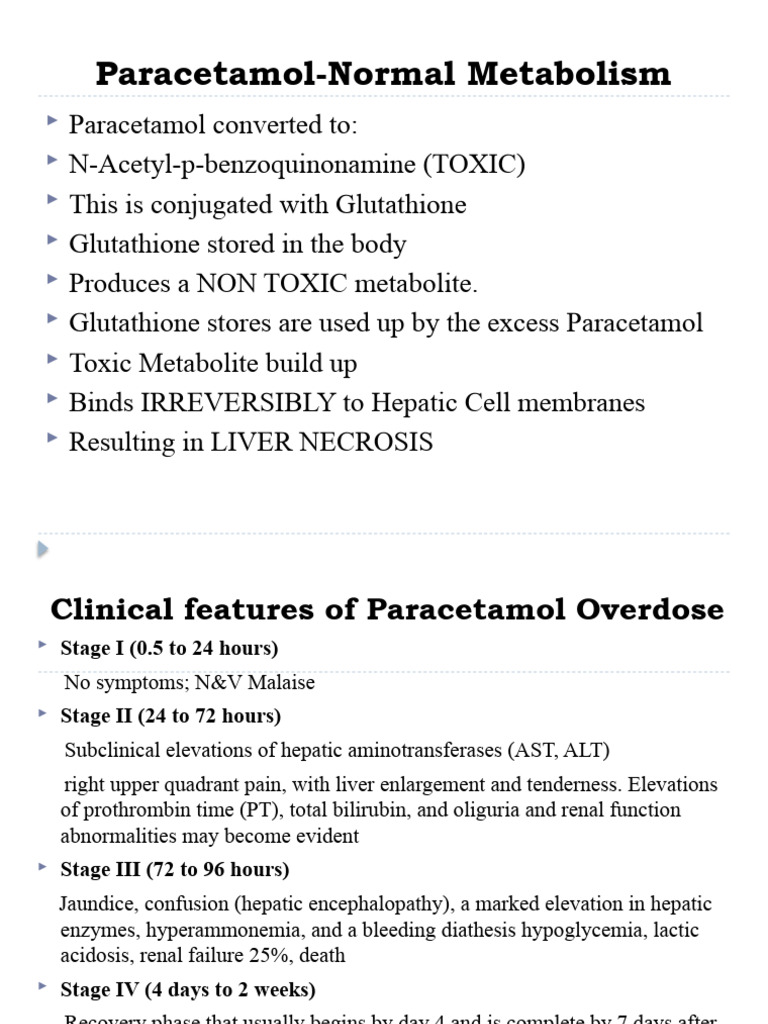 paracetamol overdose glutathione Overdose: Symptoms & Stages | PDF | Medicine bpc 157 tb 500 CREEKSIDE Pack Size:30's