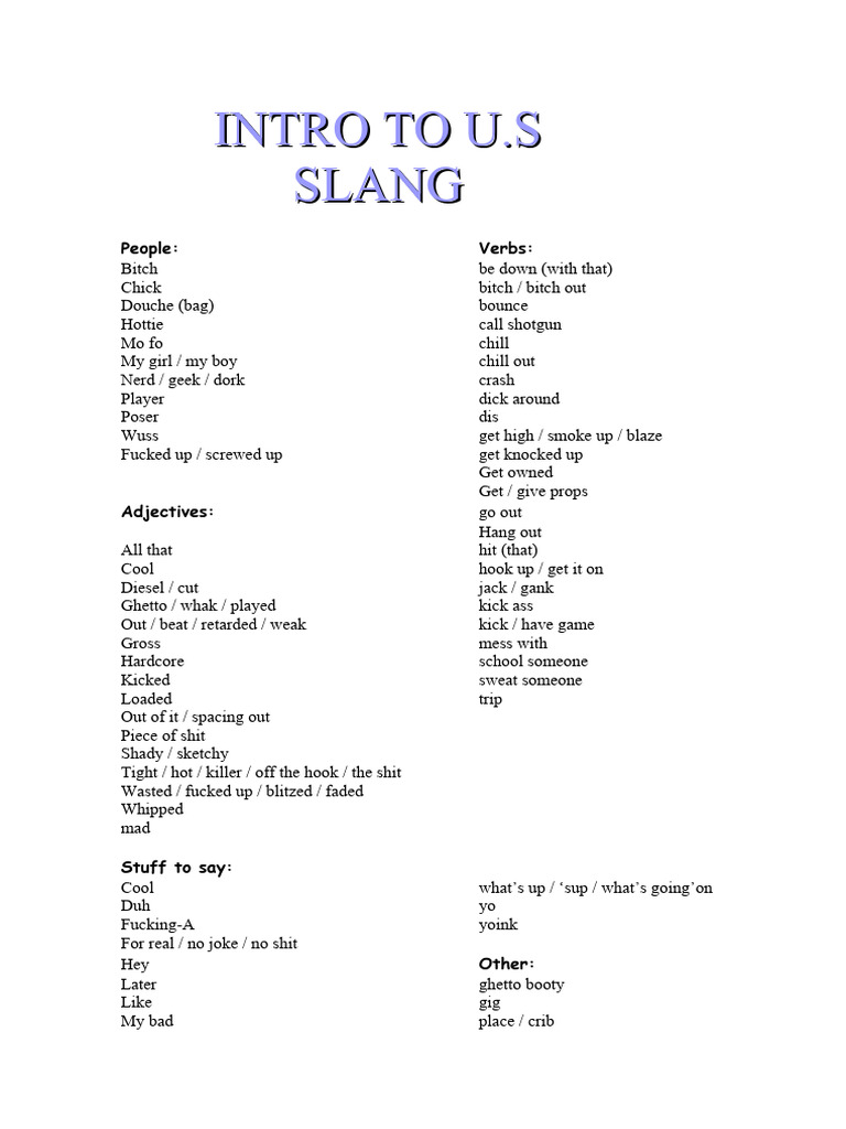 SLANG | PDF