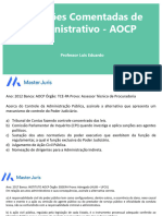 Questões Comentadas de Administrativo - AOCP Professor Luis Eduardo